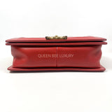 Chanel Boy Medium Chevron Red GHW #23 (2016).
