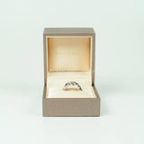 Bvlgari Serpenti Viper Ring 18K White Gold with Pavé Diamonds Size 48-50.