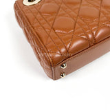 Lady Dior Mini Lambskin Brown / Tan GHW 2017.