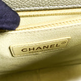 Chanel Cuba CC Top Handle in Grained Calfskin Green LGHW #25 (2018)