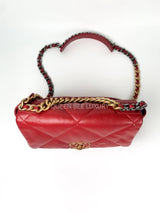 Chanel C19 Small Lambskin Red #30 (2020)