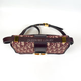 Dior Montaigne 30 Canvas Oblique Maroon GHW 2019