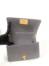 Chanel Boy Small Dark Grey GHW (Chip)