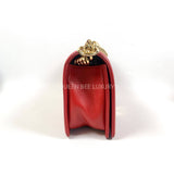 Chanel Boy Medium Chevron Red GHW #23 (2016).