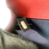 Chanel Boy Medium Chevron Red GHW #23 (2016).