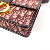 Dior Montaigne 30 Canvas Oblique Maroon GHW 2019