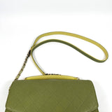 Chanel Cuba CC Top Handle in Grained Calfskin Green LGHW #25 (2018)