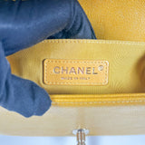Chanel Boy Chevron Small Caviar Yellow LGHW #28 (2019).