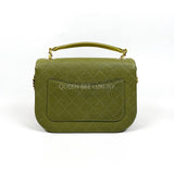Chanel Cuba CC Top Handle in Grained Calfskin Green LGHW #25 (2018)
