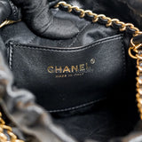 Chanel C22 Mini Black GHW (Chip)