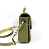 Chanel Cuba CC Top Handle in Grained Calfskin Green LGHW #25 (2018)
