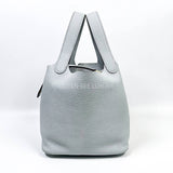 Hermes Picotin 18 Blue Pale Clemence GHW #B (2023).