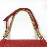 Chanel Boy Medium Chevron Red GHW #23 (2016).
