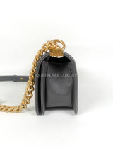 Chanel Boy Small Dark Grey GHW (Chip)