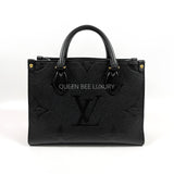 LV On The Go / OTG PM Black Empreinte Leather GHW (Chip).