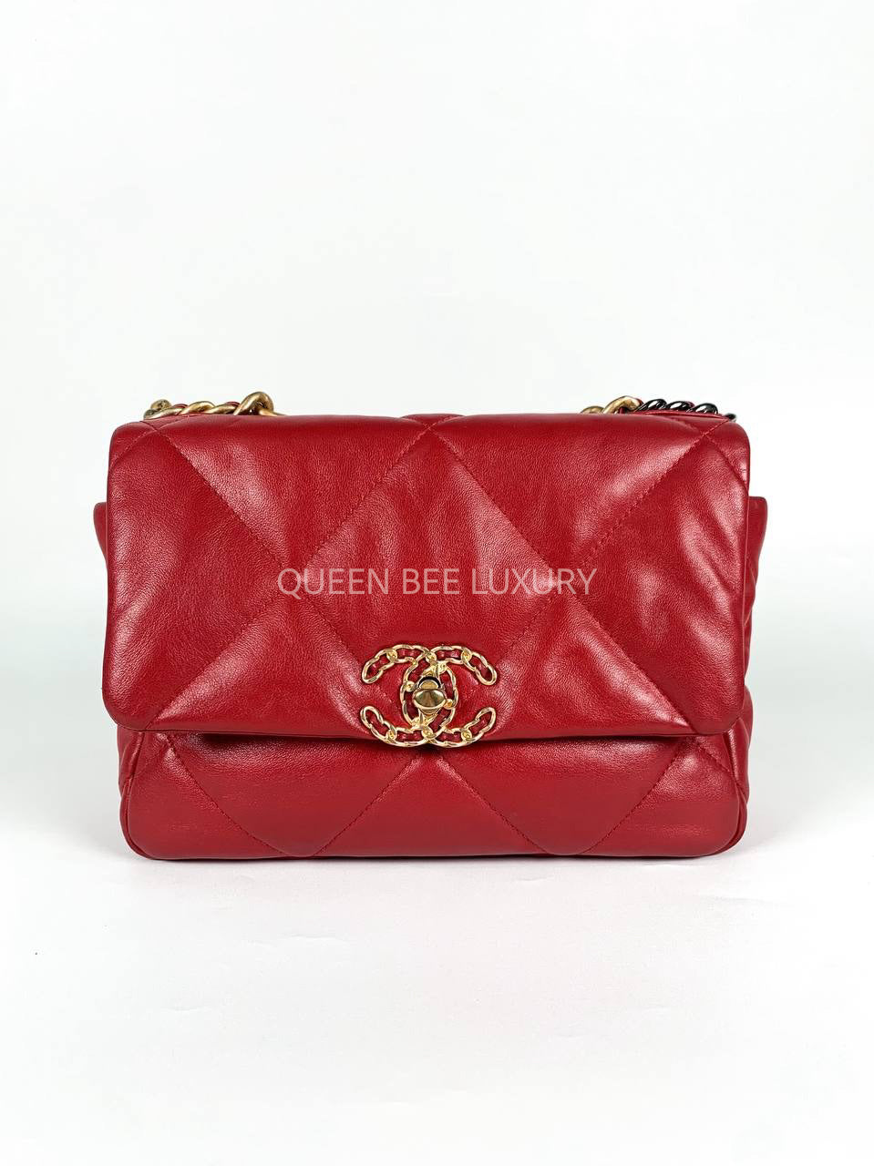 Chanel C19 Small Lambskin Red #30 (2020)