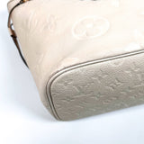 LV Neverfull MM Empriente Leather Creme (CHIP) with Pouch