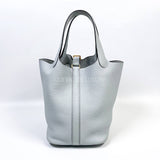Hermes Picotin 18 Blue Pale Clemence GHW #B (2023).
