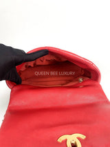 Chanel C19 Small Lambskin Red #30 (2020)