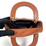 Lady Dior Mini Lambskin Brown / Tan GHW 2017.