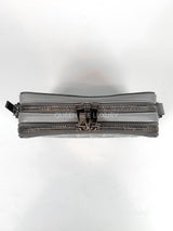 Dior Zipped Pouch Crossbody Diamond Print Grey Coated Canvas 2022