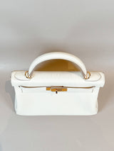 Hermes Kelly 28 / K28 Retourne Craie Veau Togo GHW #W.