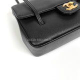 Chanel C26 Preppy Small Black Caviar GHW (Chip).