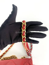 Chanel C19 Small Lambskin Red #30 (2020)