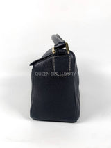 Loewe Puzzle Small Indigo Blue Grained GHW 2019
