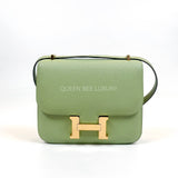Hermes Constance 18 Vert Criquet GHW #Y (2020)