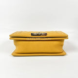 Chanel Boy Chevron Small Caviar Yellow LGHW #28 (2019).