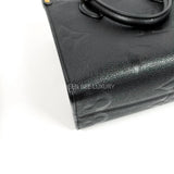 LV On The Go / OTG PM Black Empreinte Leather GHW (Chip).
