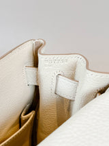 Hermes Kelly 28 / K28 Retourne Craie Veau Togo GHW #W.