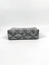 Dior Zipped Pouch Crossbody Diamond Print Grey Coated Canvas 2022